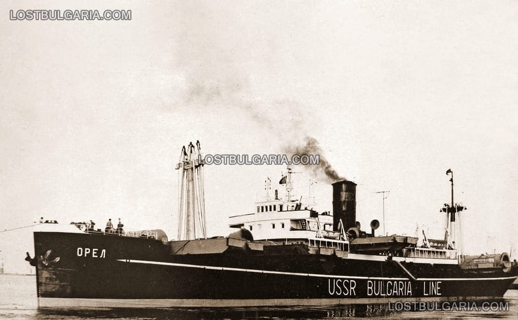 Корабът "Орел" от първата морска линия България - СССР, 1950г.