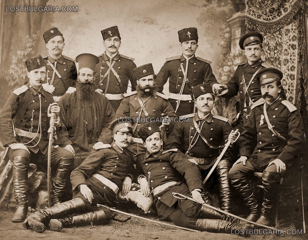 Български офицери от Сръбско-българската война, София, декември 1885г.