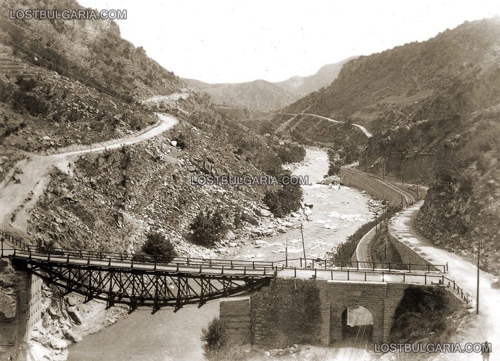 Кресненското дефиле, мост над река Струма, около 1916 г.