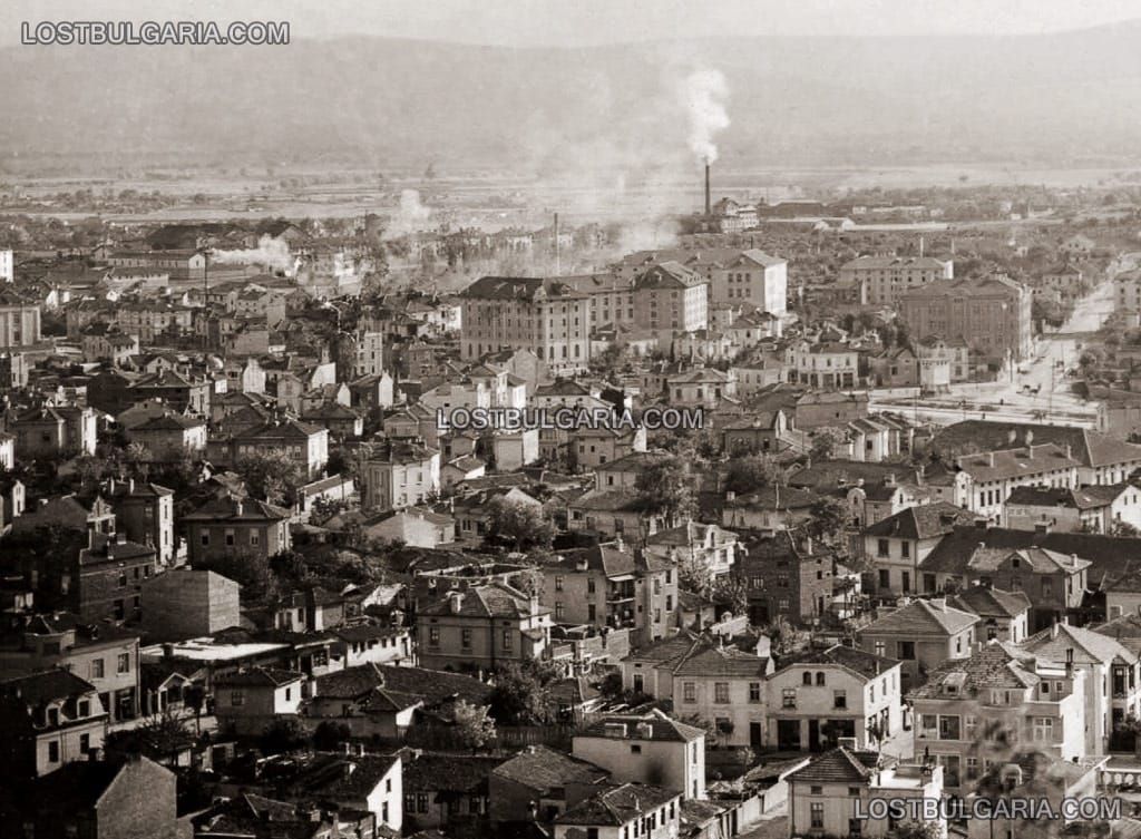 Пловдив, поглед отгоре, 30-те години на ХХ век