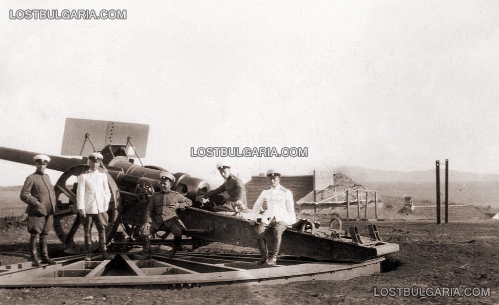 Позиция на бреговата артилерия край Варна - германско оръдие Д-40 (=15cm S.K.L/40 i.R.L.), 30-те години на ХХ век