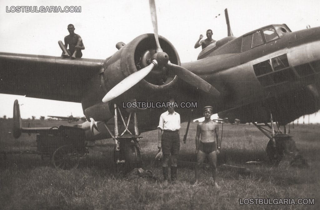 Самолет Дорниер До-17 от 5-и бомбардировъчен полк, летище Пловдив