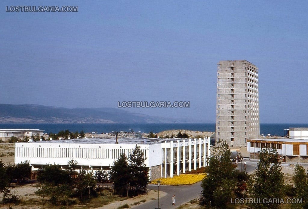 Слънчев бряг, хотел "Европа" в строеж, 60-те години на ХХ век
