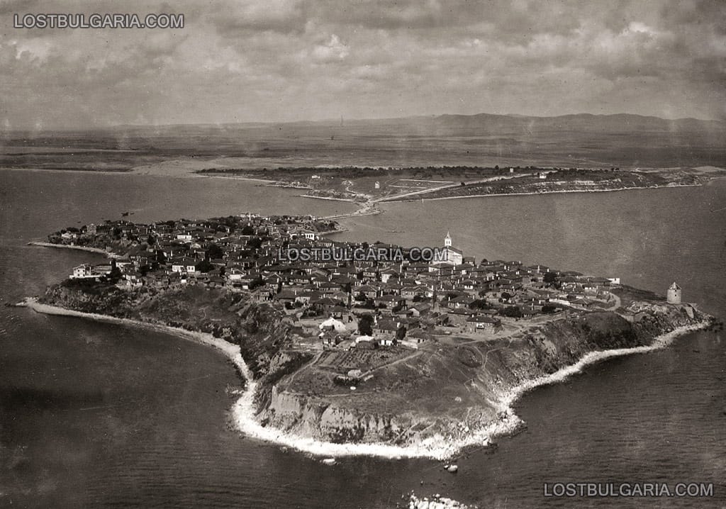 Несебър - поглед от въздуха, 1926г.