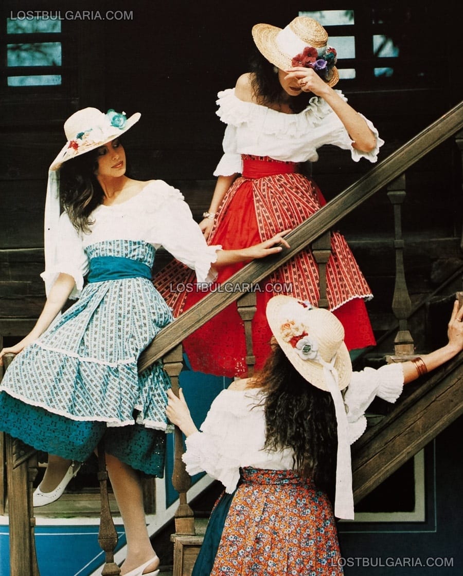 Рекламна фотография за модна къща "Валентина", 1989г.