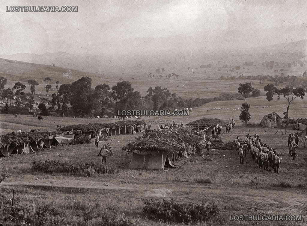 Бивакът на войската край село Слейче, 1917 г.