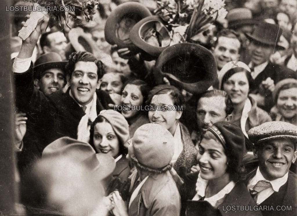 Посрещането на холивудската звезда Хосе Мохика в София в 1933г.