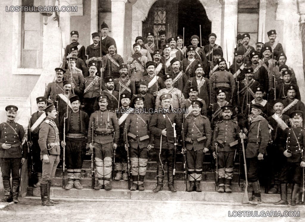 Доброволци и войници от 7-ма рилска пехотна дивизия, Разлог 1912г.