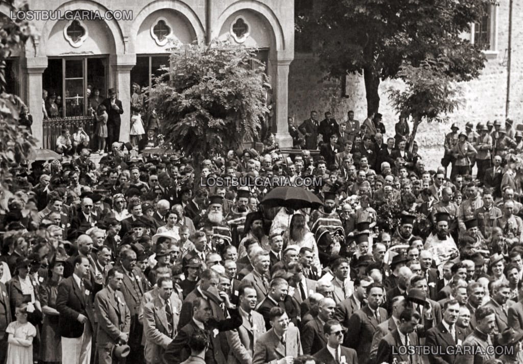 Панихида на полковник Борис Дрангов в Скопие 1942 г.