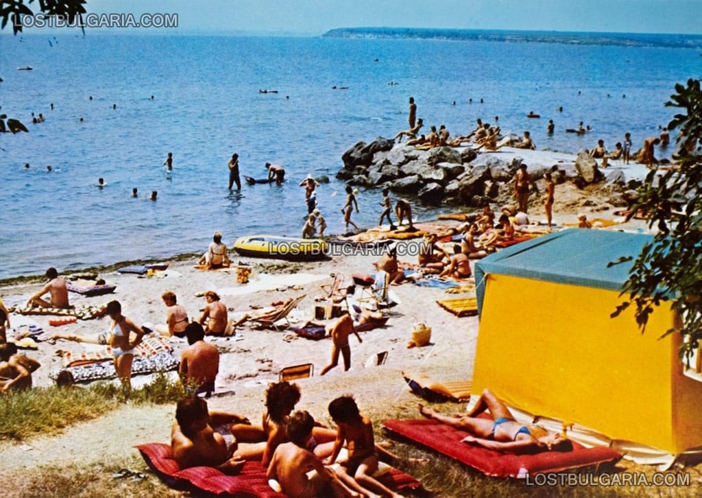 Къмпинг "Европа" край Поморие, около 1987 г.
