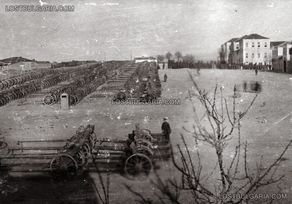 Българската артилерия, 75-мм скорострелни оръдия “Круп” (трофей) до Лозенград, 1912 г.