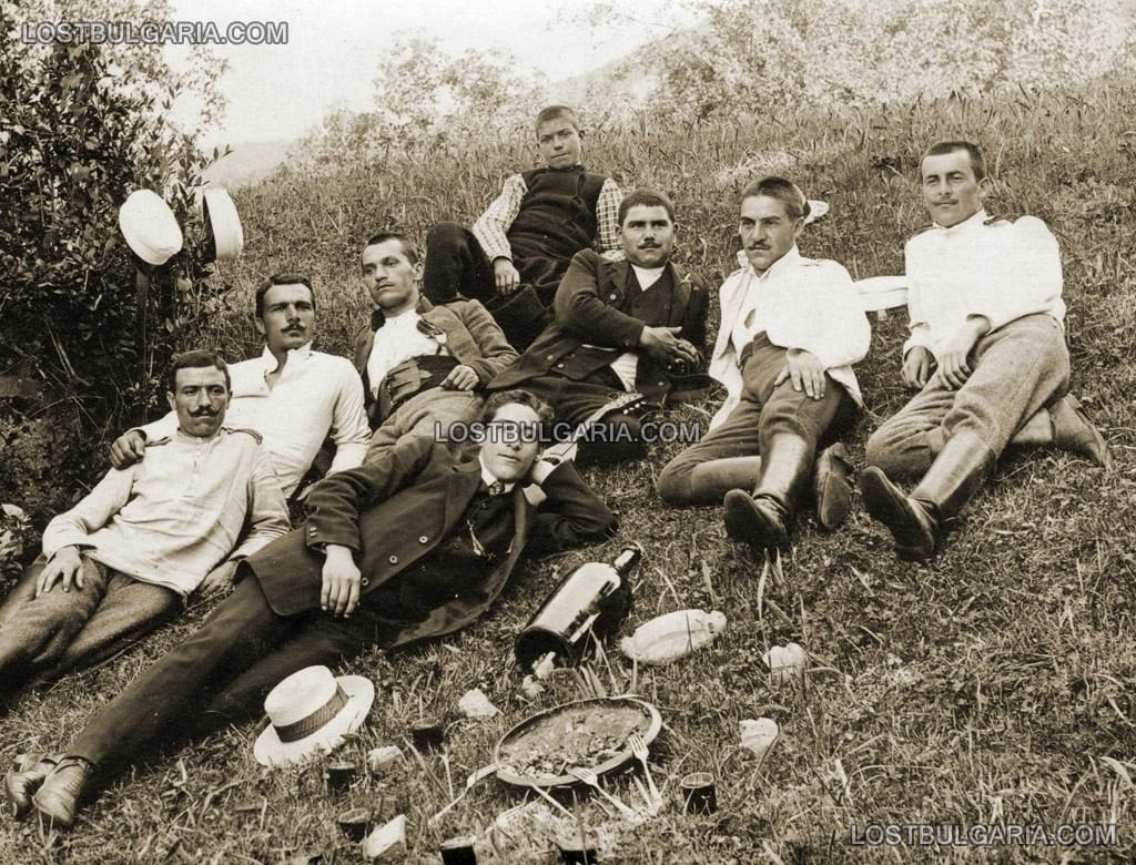 Група приятели на излет, началото на ХХ век