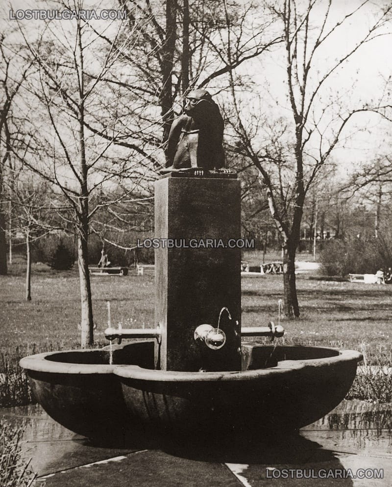 София, чешма с фигура на маймунка, Борисовата градина, 30-те години на ХХ век