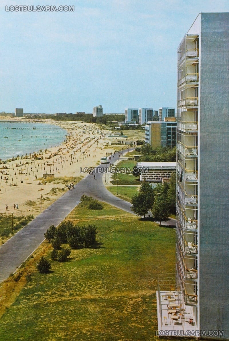 Слънчев бряг, плажната ивица, 60-те години на ХХ век