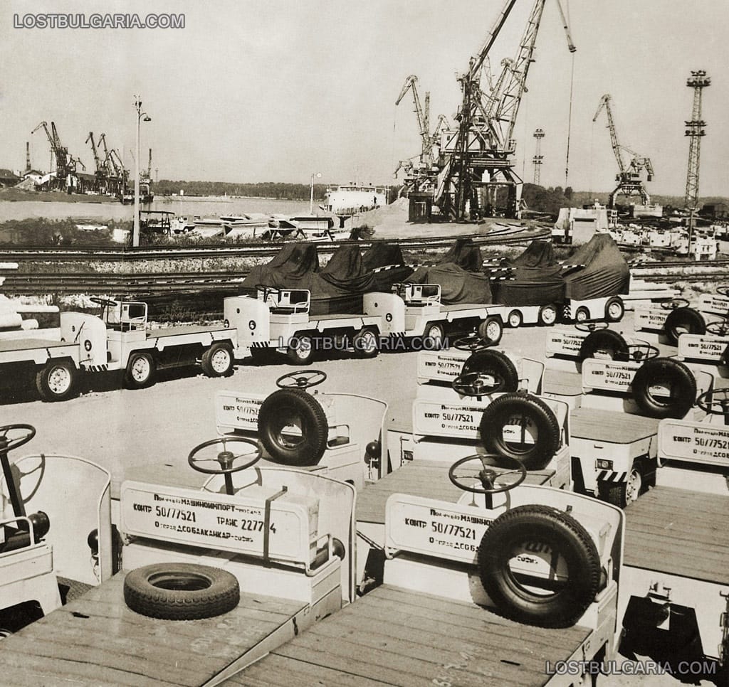 Лом, пристанището, електрокари за износ, 60-те години на ХХ век