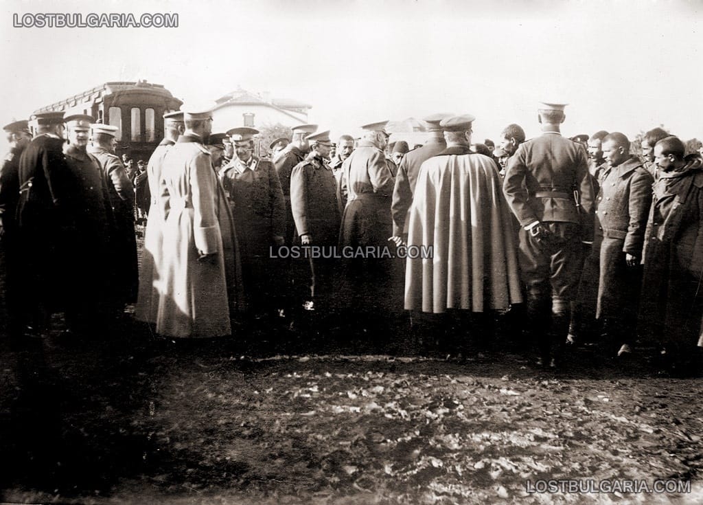 Цар Фердинанд и княз Борис се срещат с турски военнопленници