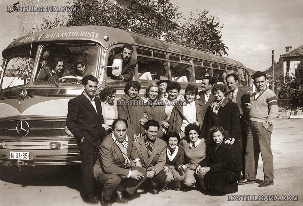 Автобус "Мерцедес" на "Балкантурист", 50-те години на ХХ век
