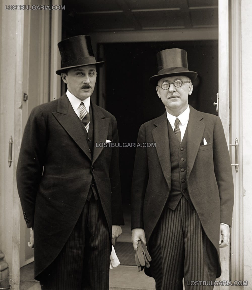 Н.В.Княз Кирил Преславски и Симеон Радев преди среща с президента Хувър, Вашингтон, 1929 г.