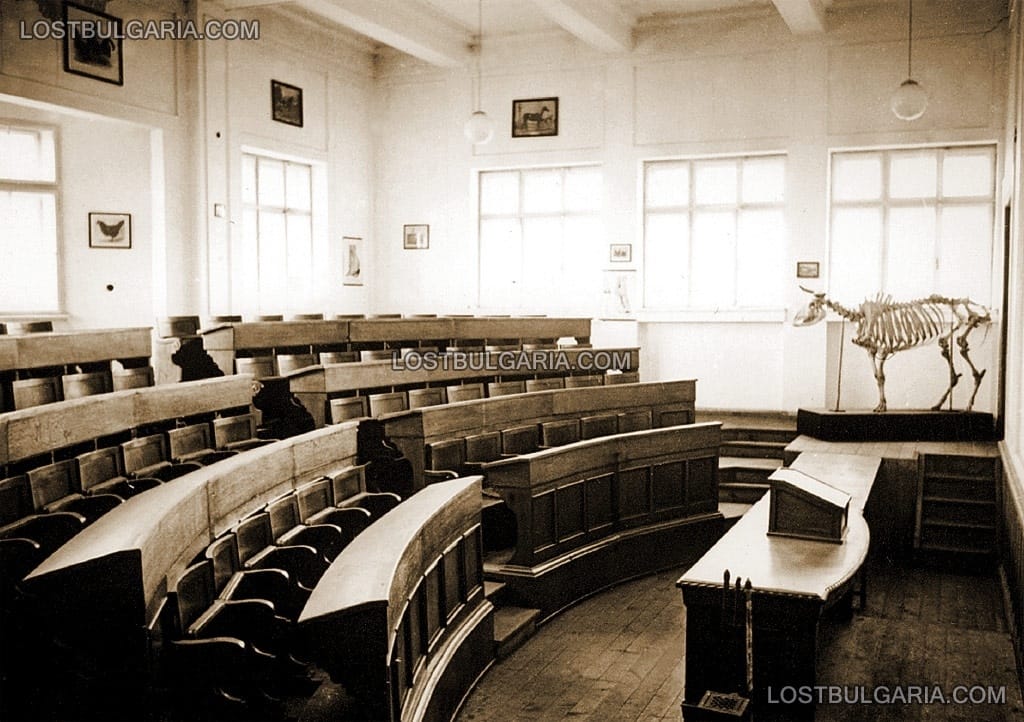 Аудитория в Агрономо-лесовъдния факултет в София, 20-те години на ХХ век