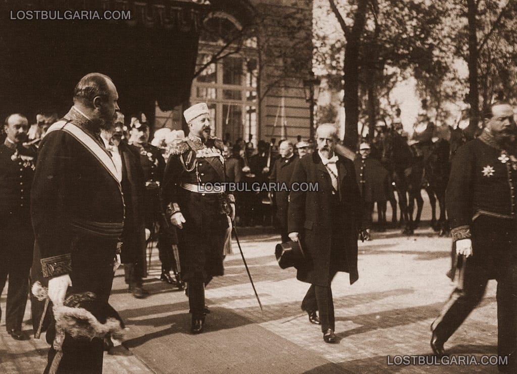 Посрещането на Княз Фердинанд от френския президент Емил Лубе (Émile Loubet), Париж, октомври 1905 г.
