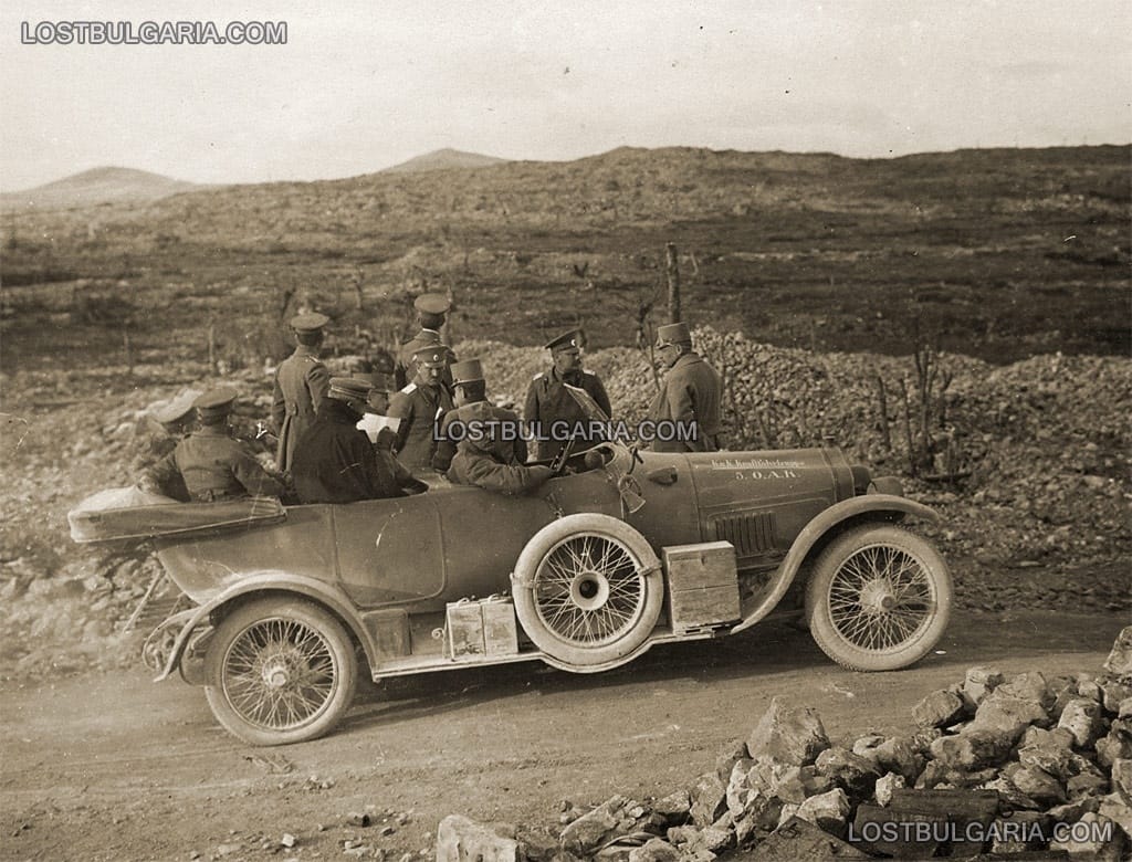 С автомобил по австрийските позиции из южните Алпи, октомври-ноември 1917 г.