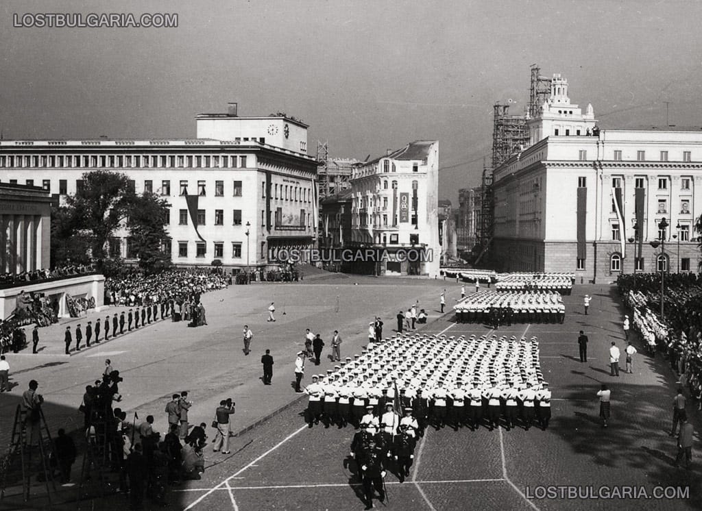 София 1954 г., парад на армията по случай 10 години от 9 септември