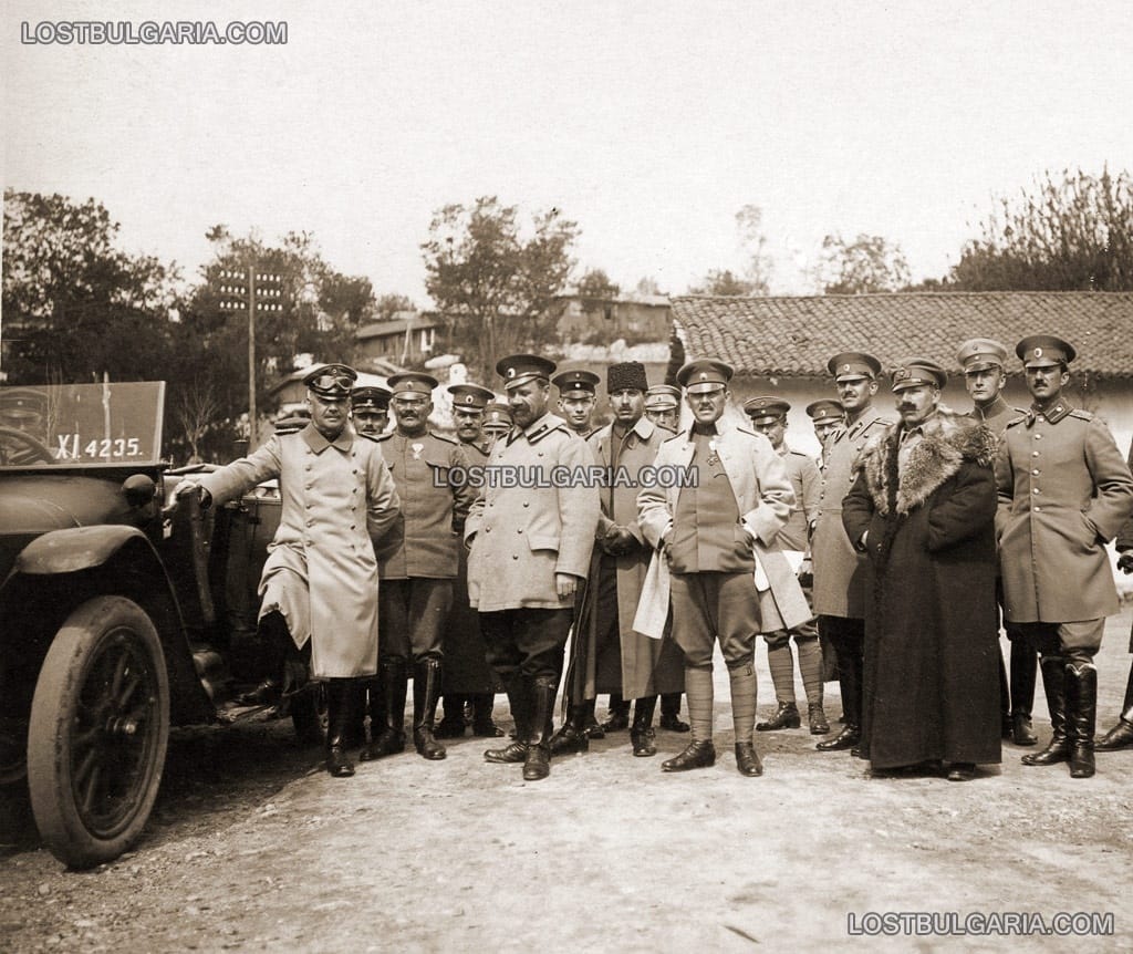 Изпращане на германски офицер на друго назначение. Щабът на II армия, Свети Врач, 1917 г.