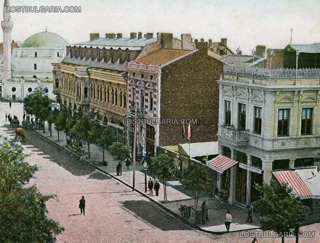 София, кафене "Македония" на улица "Мария Луиза", началото на ХХ век