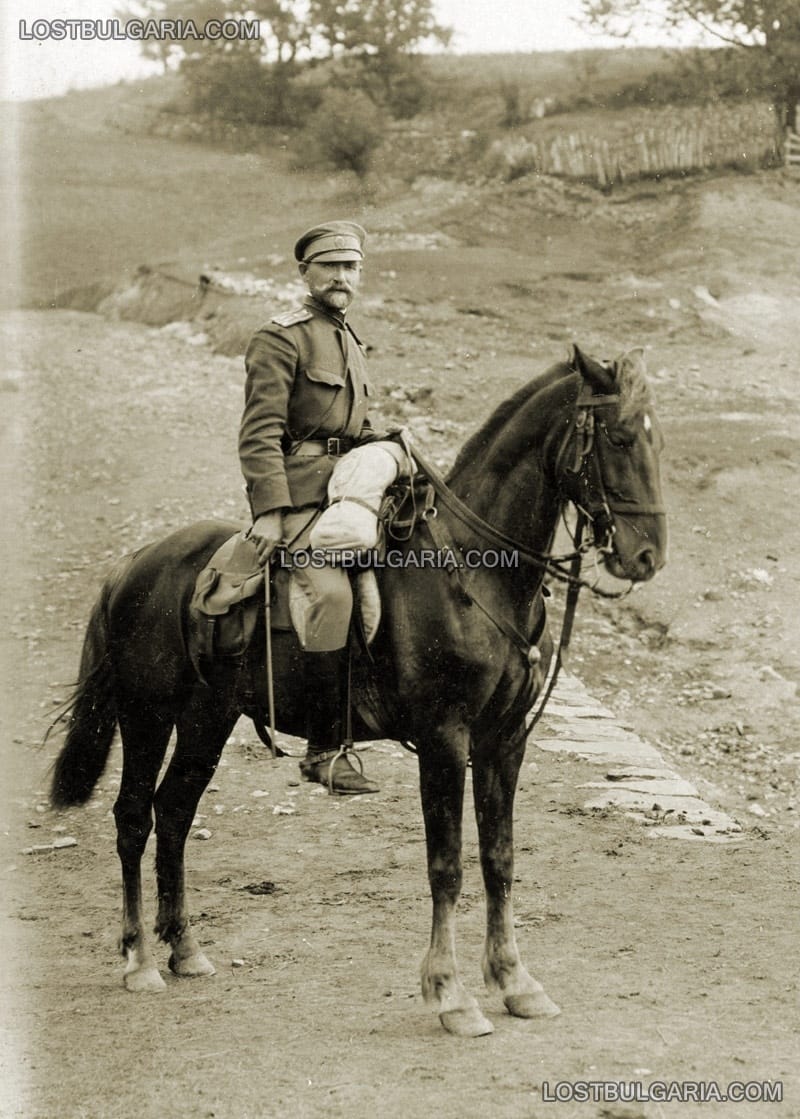 Офицер от Планинската артилерийска бригада на път между селата Смилян и Чокманово, 14 юли 1916 г.