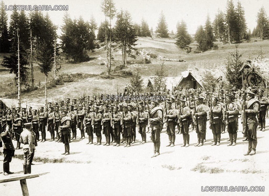 Бивакът на рота от 38-ми пехотен Одрински полк при с. Кюстенджик, 12 юни 1916 г.