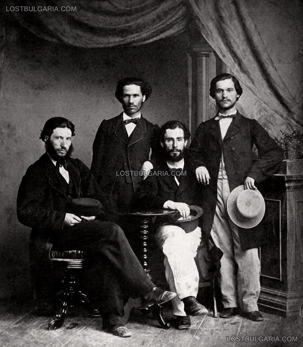 Васил Друмев, Петър Генчев, Д. Духовников и Иван Гюзелев в Одеса през 1860 г.