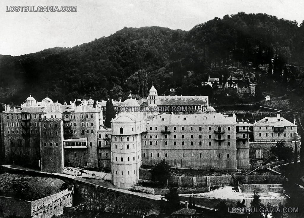 Зографският манастир в Атон, началото на ХХ век