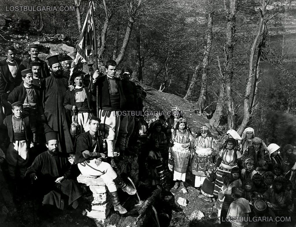 Сватба в село Битуше (Битуша), Дебърско, началото на ХХ век