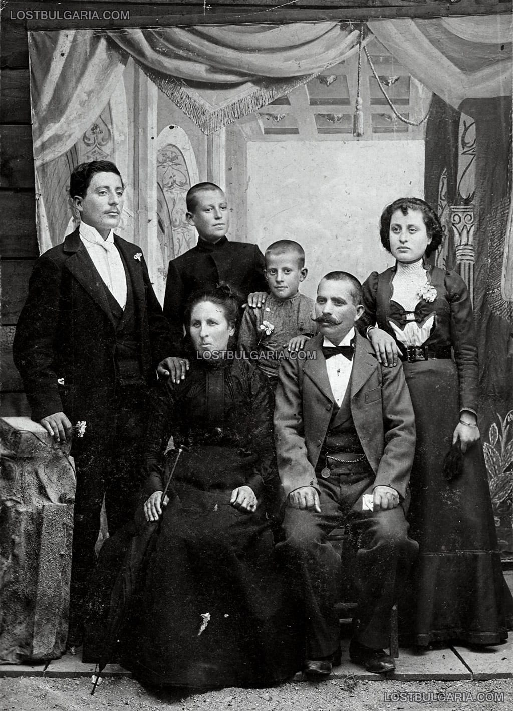 София, 1906 г., портрет на многочленно семейство
