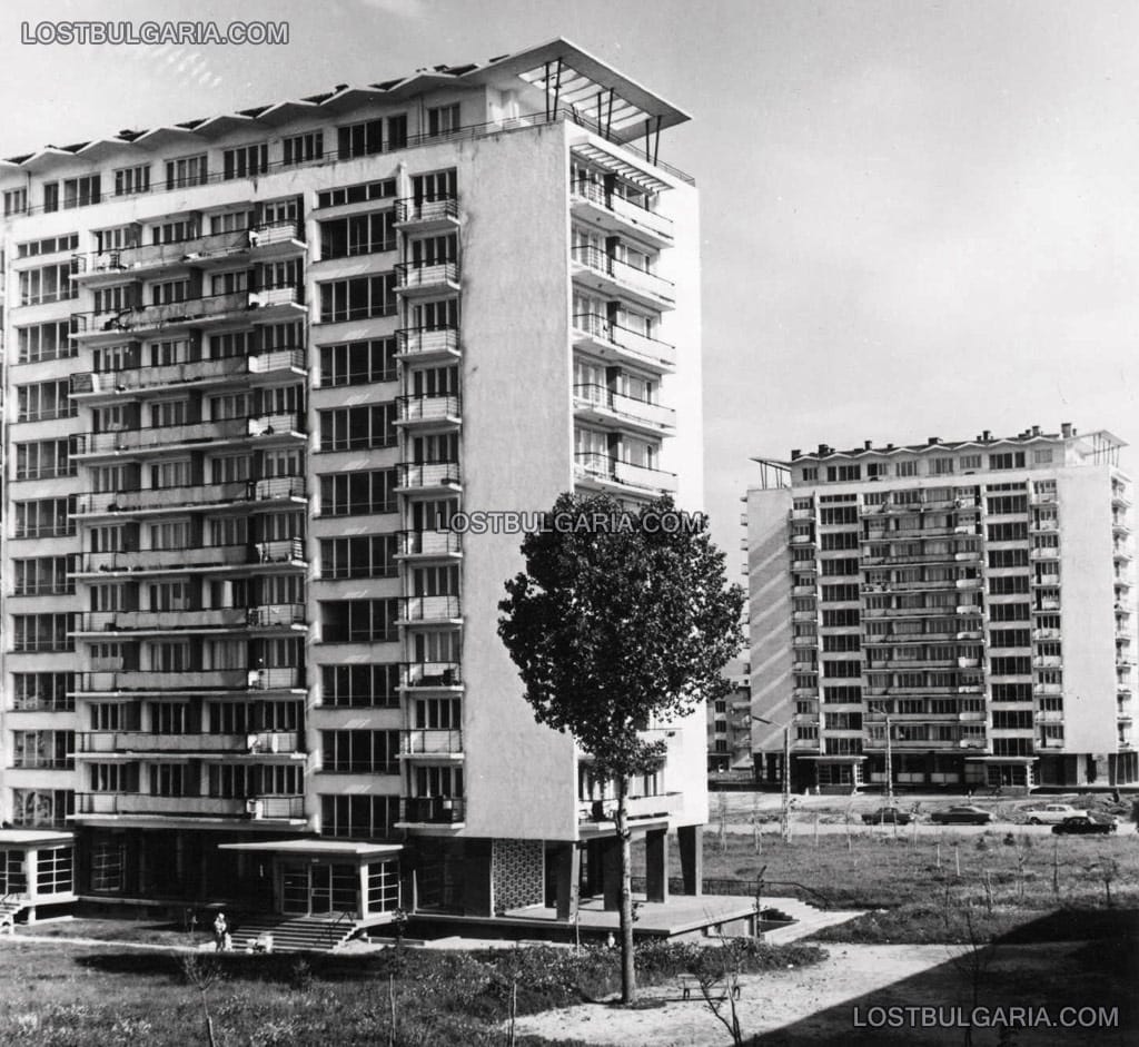София, новопостроеният жилищен комплекс в квартал "Западен парк", 1967 г.