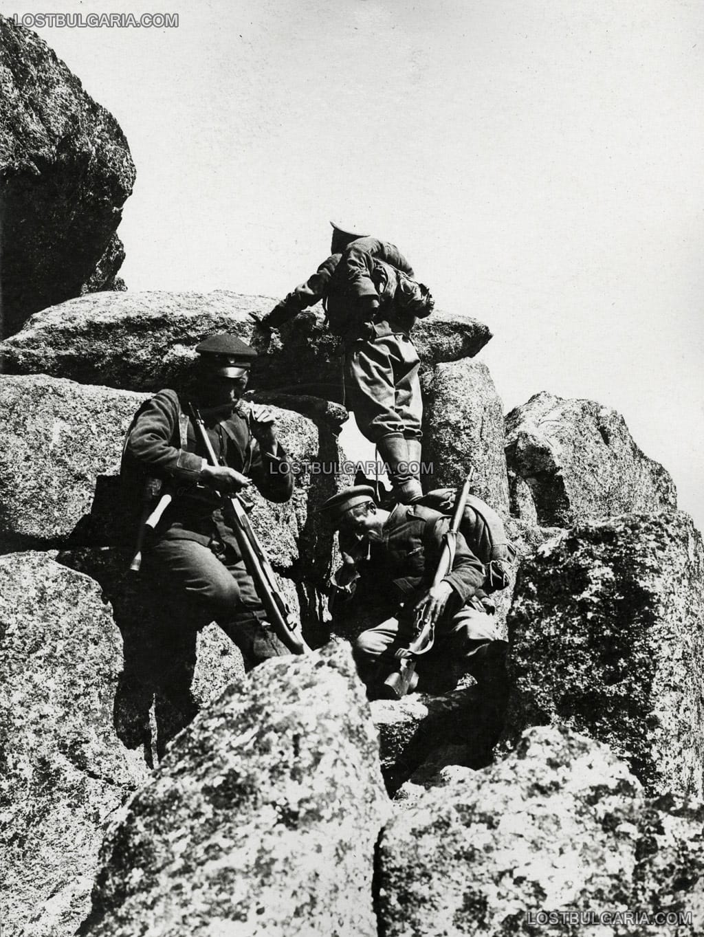 Из частите на 3/6 бригада: Пост на връх Пелистер, Баба планина, 1917 г., Южния фронт