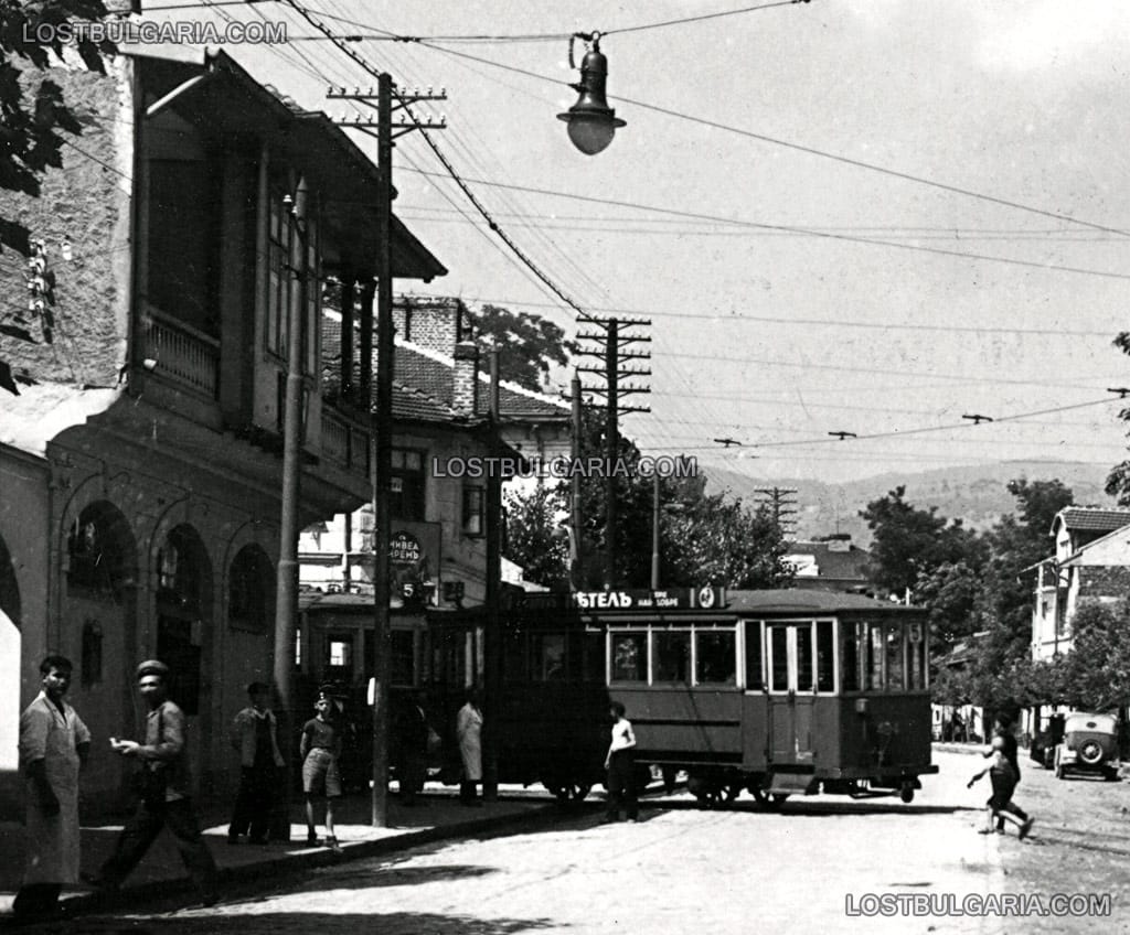 Княжево, улица "Цар Борис" и трамвай № 5, 20-те години на ХХ век