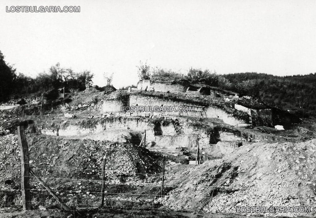Разкопките на Кръглата църква, Велики Преслав, 1929 г.