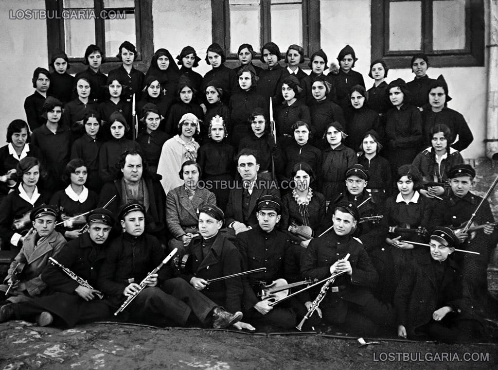 Горна Оряховица, ученически оркестър, 1933 г.