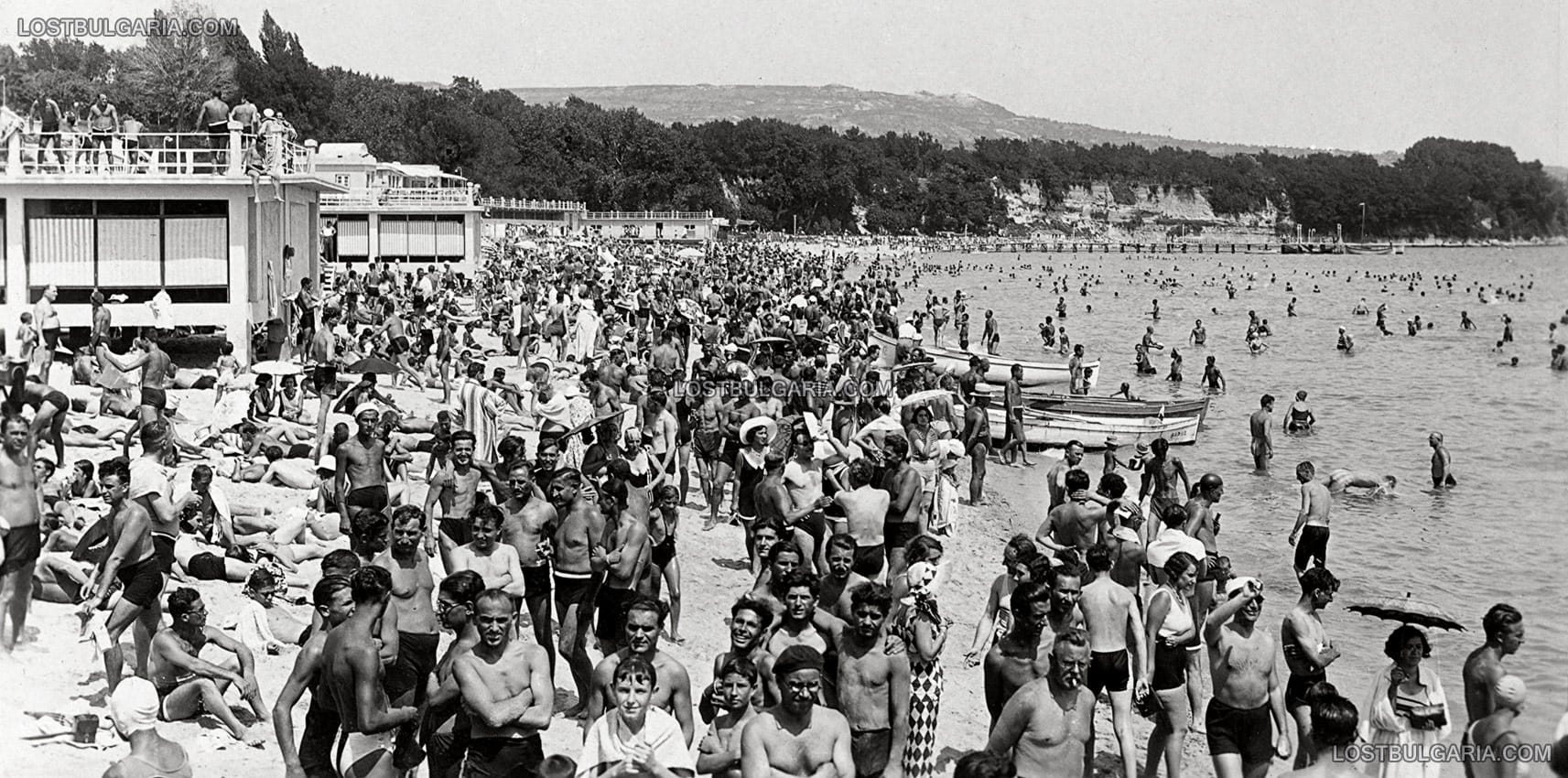 Варна, градският плаж, 40-те години на ХХ век