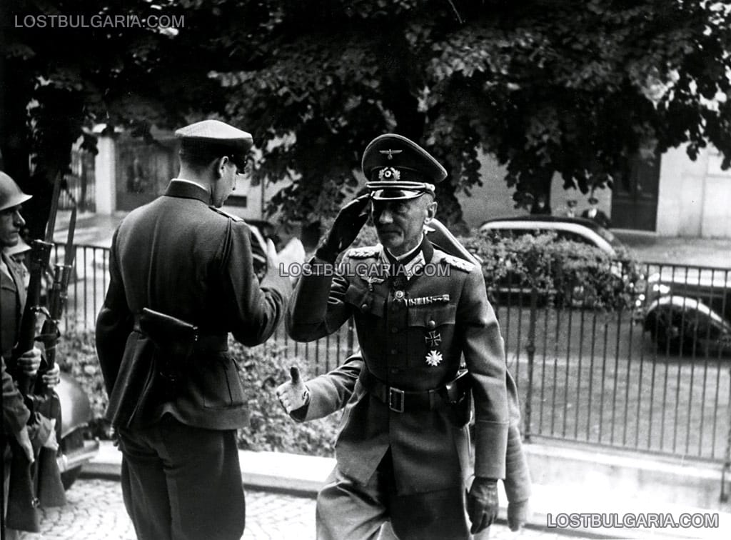 Панихида за Н.В.Цар Борис III, отслужена в деня на погребението му, посрещане на полковник Мункел от щаба на генерал Фелбер, Българската легация в Белград, 5-ти септември 1943 г.