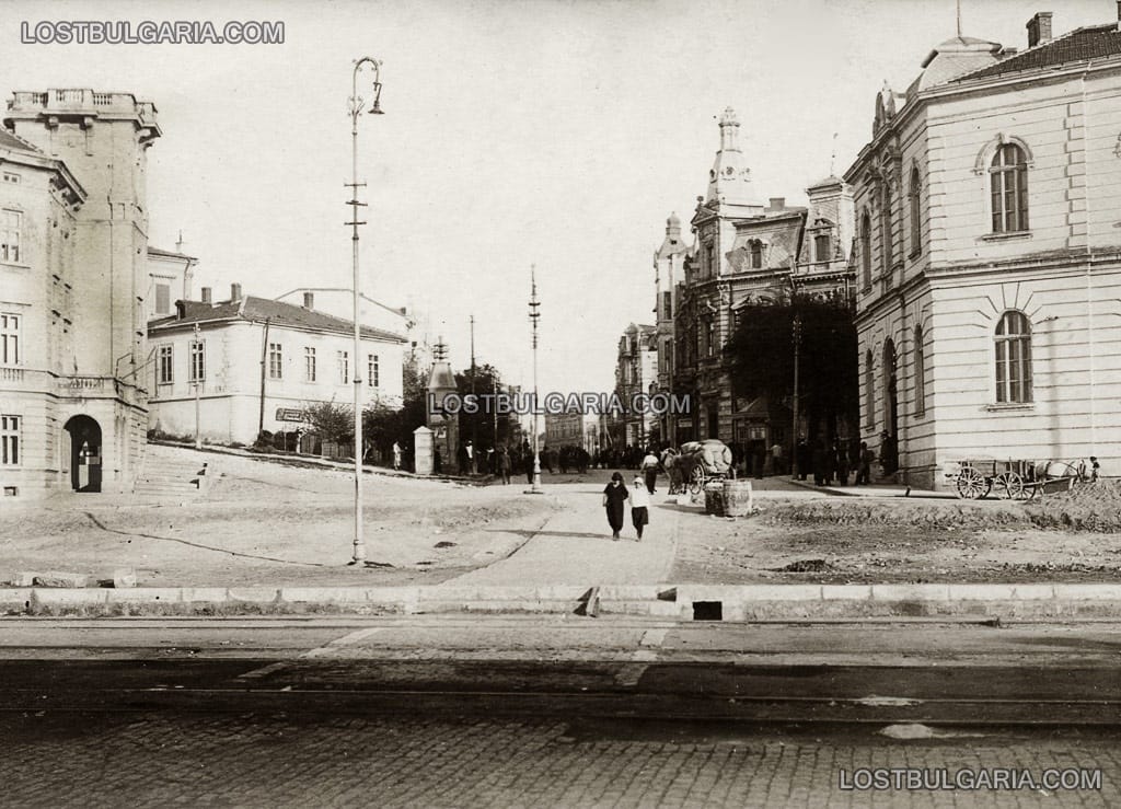 Изглед към град Русе от пристанището, 1926 г.