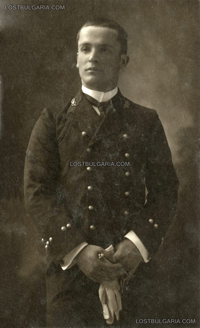 Мичман II ранг Димитър Светогорски, по време на обучението му в италианския флот в навечерието на Първата световна война, Ливорно, Италия