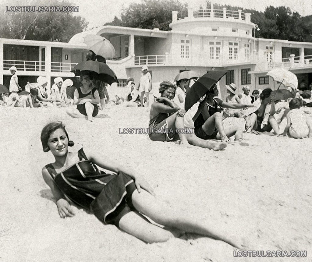Варна, градския плаж и Казиното, 1927 г.