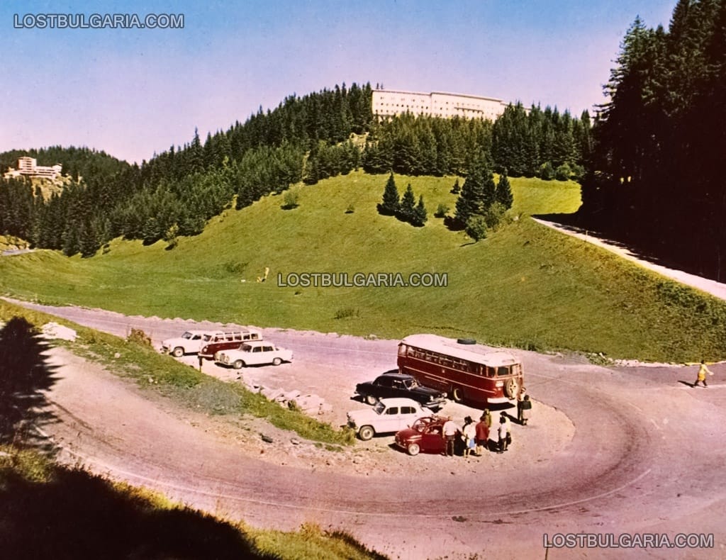 Изглед към планински курорт "Пампорово", 60-те години на ХХ век