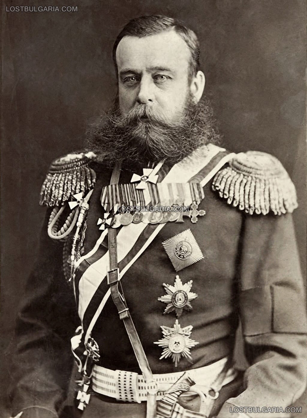 Портрет на генерал Михаил Дмитриевич Скобелев - "Белият генерал", заснет около 1881 г.
