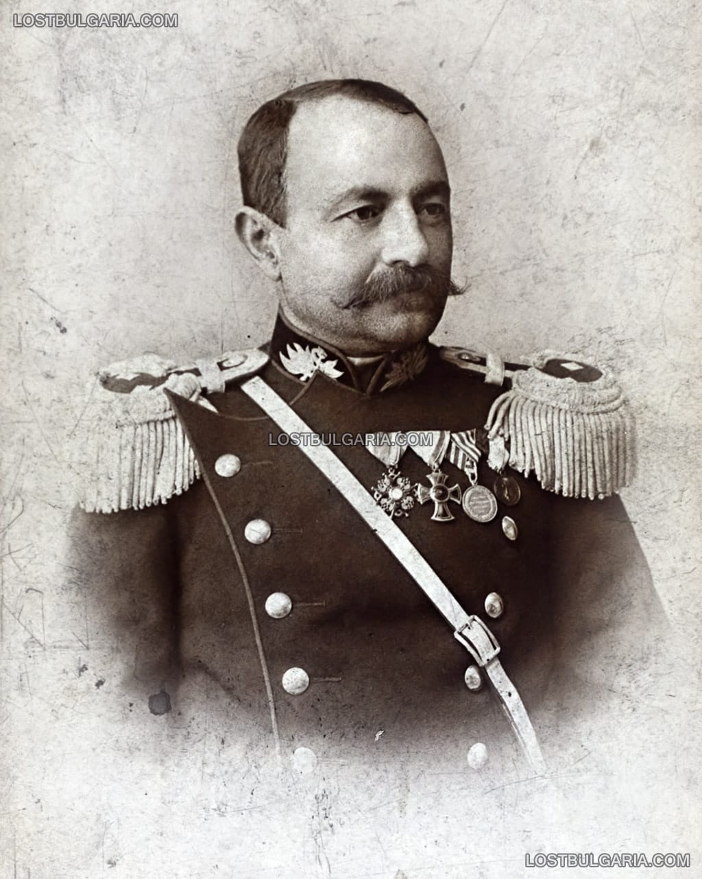 Портрет на д-р Яков Петкович, главен лекар на Източния отряд (Варна)