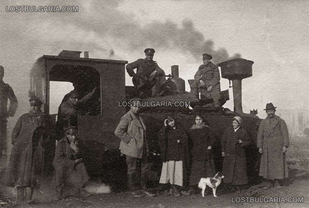 Парен локомотив на гара Кочериново, 1919 г.