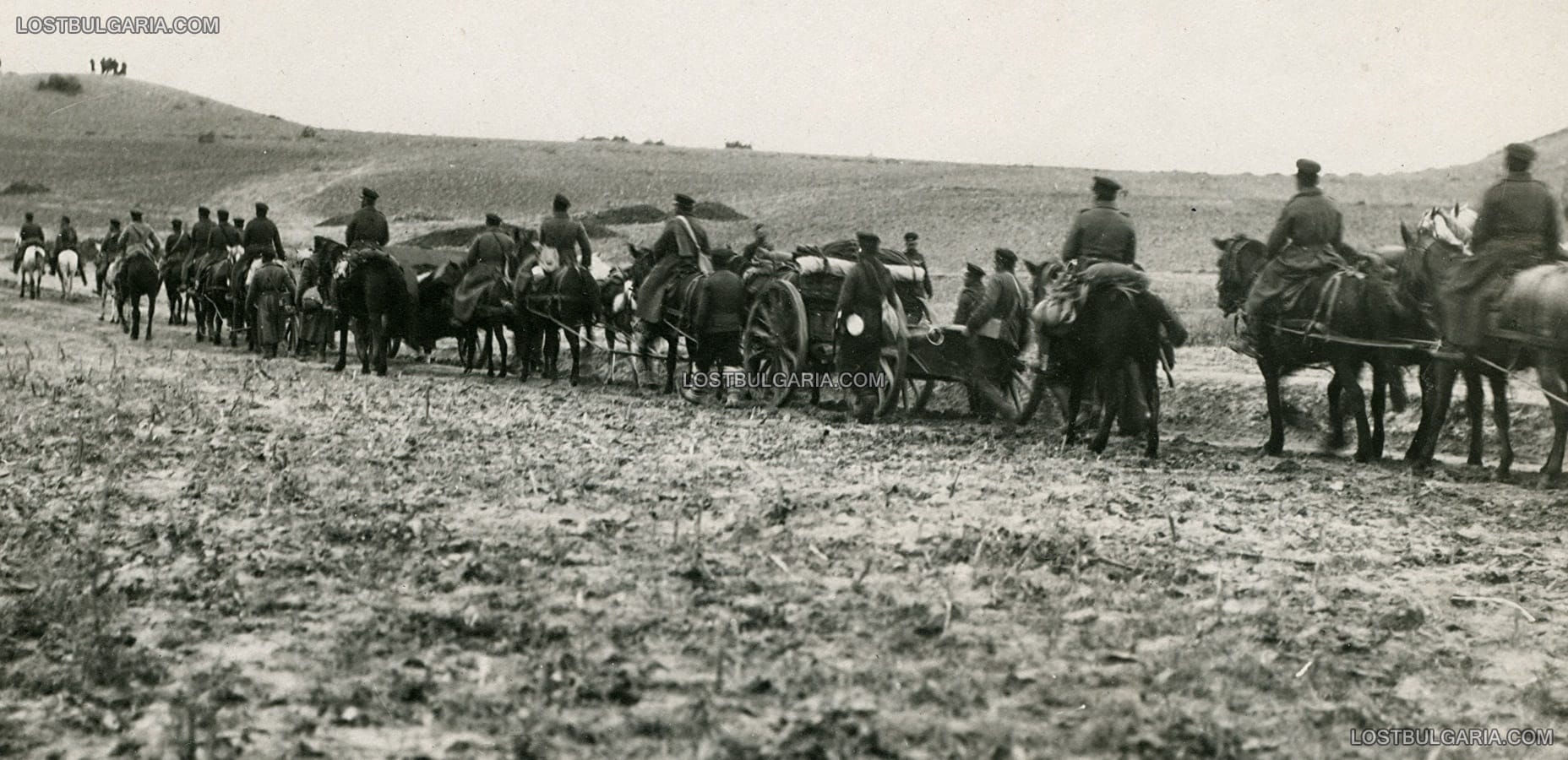 Частите на обсадната артилерия пристигат пред Одрин след нощта на 3 ноември 1912 г.