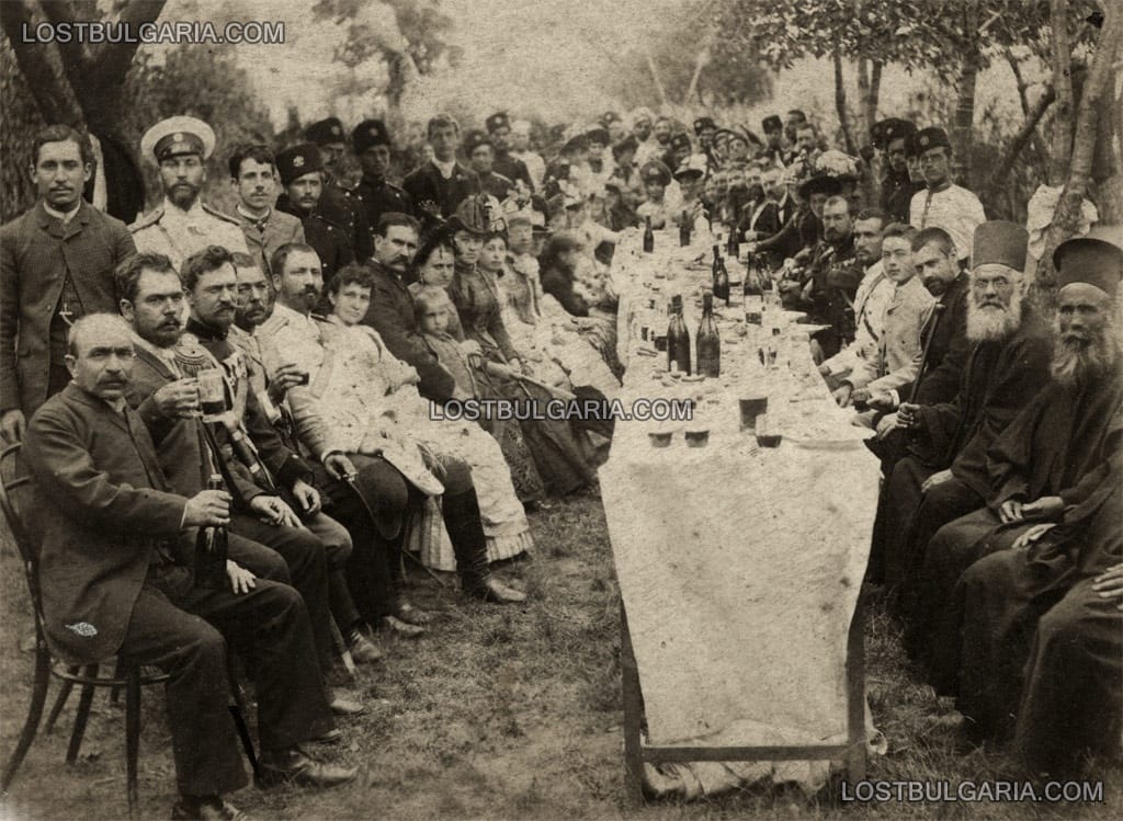 Празнично събиране на русенския елит по неизвестен повод, края на XIX век